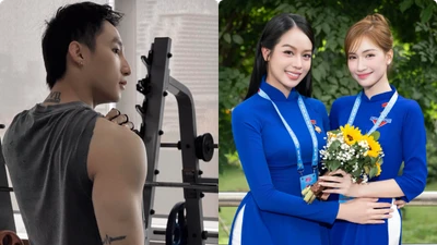 Hot face sao Việt: Sơn Tùng M-TP khoe cơ bắp ở phòng gym