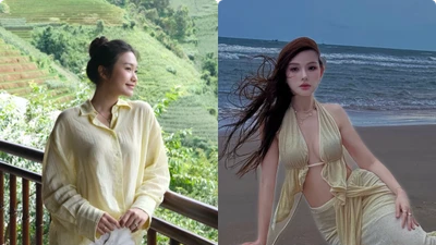 Hot face sao Việt: Doãn Hải My thả hồn với cảnh vật ở Mù Cang Chải