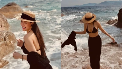 Mẹ hai con Phanh Lee khoe thân hình nuột nà ở vịnh Vĩnh Hy