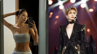 Hot face sao Việt: Minh Triệu khoe eo không chút mỡ thừa