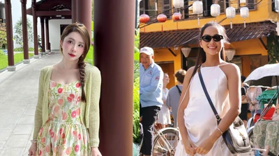 Hot face sao Việt: H'Hen Niê thả dáng khi đến Hội An
