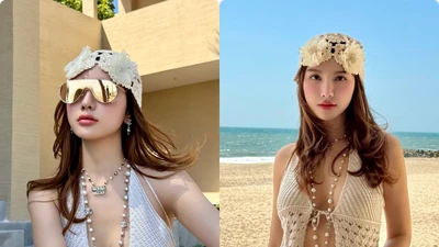 Học trò Tuấn Hưng diện áo xẻ sâu khoe thềm ngực táo bạo