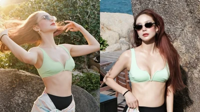 Minh Hằng "đốt mắt" với bikini, khoe body "đẹp ná thở" trong resort tiền tỷ