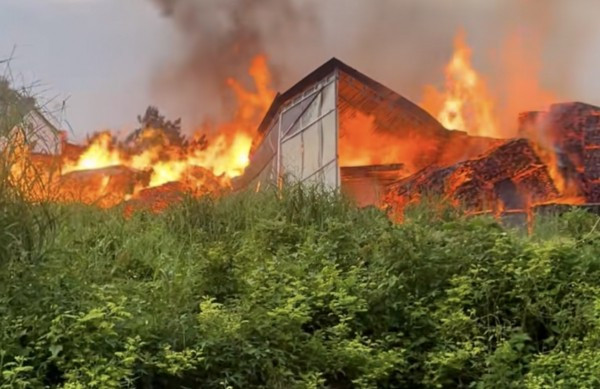 Hiện trường vụ cháy.