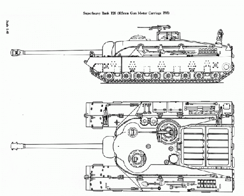 Tuy nhiên mãi đến cuối chiến tranh, thiết kế mới hoàn thành và thân xe đầu tiên được chế tạo là vào tháng 8/1945. Do đó, xe tăng này đã không kịp tham gia chiến đấu.