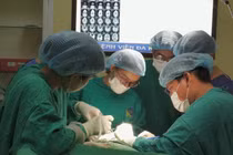 Hình ảnh khối u trước và sau mổ - Ảnh BVCC