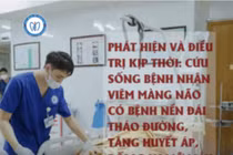 Viêm màng não nguy kịch ở người bệnh đái tháo đường, tăng huyết áp