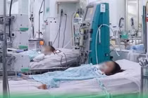 Sốt xuất huyết tăng, nhiều trẻ ói máu, sốc nặng