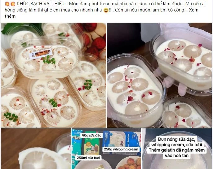 Trend làm món khúc bạch vải hot rần rần, người khen kẻ chê