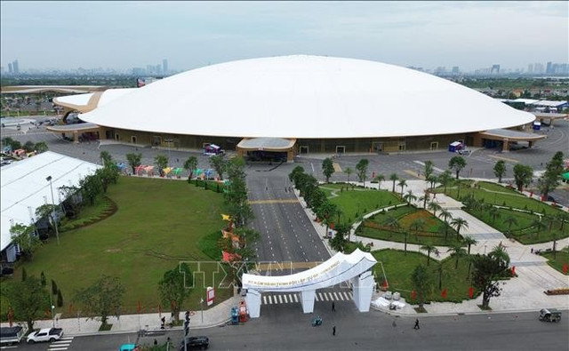 Triển lãm thành tựu đất nước nhân dịp kỷ niệm 80 năm Quốc khánh với chủ đề: "80 năm Hành trình Độc lập - Tự do - Hạnh phúc" sẽ diễn ra từ ngày 28/8 đến 5/9 tại Trung tâm Triển lãm Việt Nam (Đông Anh, Hà Nội). Ảnh: Quốc Khánh/TTXVN Triển lãm thành tựu đất nước nhân dịp kỷ niệm 80 năm Quốc khánh với chủ đề: "80 năm Hành trình Độc lập - Tự do - Hạnh phúc" sẽ diễn ra từ ngày 28/8 đến 5/9 tại Trung tâm Triển lãm Việt Nam (Đông Anh, Hà Nội). Ảnh: Quốc Khánh/TTXVN