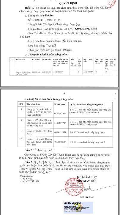 Trích một phần Quyết định số 32/QĐ-QLDA-17 ngày 19/09/2025 (Nguồn: MSC) qd.jpg