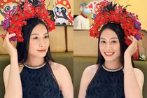 Đu trend “cài hoa lên tóc”, hot girl tuyển nữ Việt Nam xinh “ngây ngất“