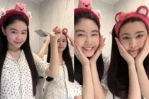 Con gái Quyền Linh khoe mặt mộc netizen nhận xét “mê chữ ê kéo dài“