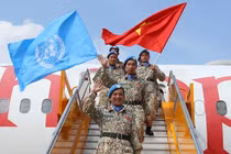 Đội Công binh số 2 đã về tới sân bay Nội Bài - Hà Nội