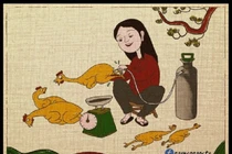 Bộ tranh Đông Hồ "chế" thực trạng thực phẩm bẩn gây sốt