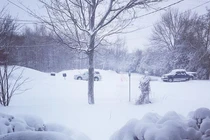 Ảnh: Giao thông tê liệt do tuyết rơi dày đặc ở Mỹ