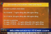 Giá khám chữa bệnh tăng gấp rưỡi kể từ tháng 3