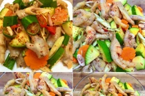 Chân gà ngâm trộn xoài xanh siêu ngon của mẹ Việt