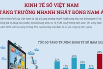 [Infographics] Kinh tế số Việt Nam tăng trưởng nhanh nhất Đông Nam Á