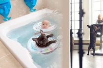 Ảnh bé và cún cưng yêu nhau dễ thương không chịu nổi 