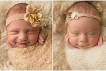 Ảnh nụ cười ngọt ngào trẻ thơ khi ngủ