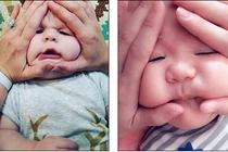 Trào lưu bóp mặt em bé gây tranh cãi ở Nhật