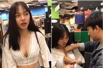 Bạn gái hở bạo ra đường, chàng trai quyết dùng "biện pháp mạnh" ngay tại chỗ