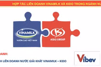 Vinamilk bắt tay KIDO lập liên doanh nước giải khát – kem