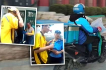 Nhận đơn “bữa ăn cuối cùng”, shipper nhanh trí báo cảnh sát