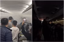 Sạc dự phòng bốc cháy trên máy bay khiến 2 người bị thương