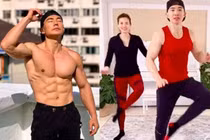 Trai đẹp 6 múi “nổi như cồn” nhờ dạy thể dục giữa phong tỏa