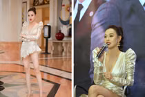 Sao Việt mặc trang phục siêu ngắn lộ nội y, vòng 3 kém duyên