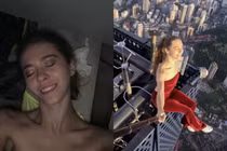 Cô gái Nga hứng “ném đá” vì lén lên đỉnh tòa nhà 118 tầng 