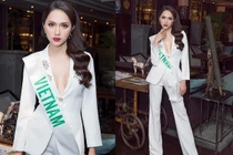 Những lần mặc vest không nội y “nhức mắt” của Hoa hậu Hương Giang