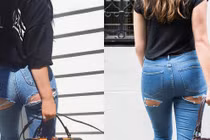 Thảm họa quần jeans hở mông táo bạo khiến người nhìn “xịt máu mũi”
