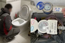 Cặp đôi uống nước từ nhà vệ sinh 6 tháng mà không hay biết