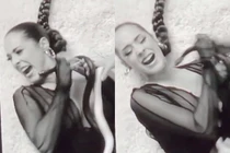 Quay MV với rắn, nữ ca sĩ "khóc thét" vì bị... rắn cắn