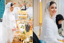 Cô dâu của Hoàng tử Brunei rạng rỡ trong lễ chúc phúc