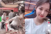 Cô gái bán cá ở chợ gây sốt mạng vì quá xinh đẹp