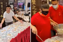 Chủ nhà hàng rải hơn 700 triệu cho nhân viên chơi trò “múc” tiền