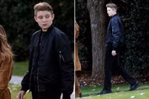 “Hoàng tử Nhà Trắng” Barron Trump cao ráo, ăn mặc bảnh bao ở tuổi 14