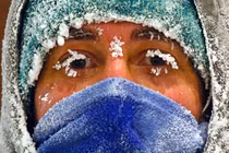 Sương giá cực lạnh ở Nga khi nhiệt độ giảm -50 độ C