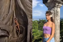 Khỏa thân chụp bên cây thiêng, nữ du khách Nga bị lên án