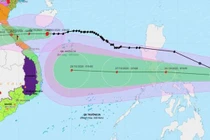 Bão số 8 áp sát đất liền Hà Tĩnh - Quảng Trị