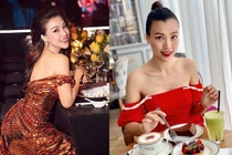 MC Hoàng Oanh ăn mặc cực gợi cảm trước khi lấy chồng Tây