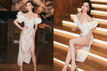 Sao Việt diện váy xẻ cao hun hút và những pha che chắn đỉnh cao