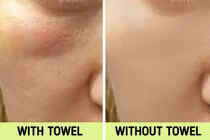 Đây là lý do bạn không nên dùng khăn tắm để lau mặt