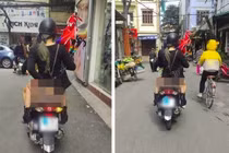 Nóng mắt những cô gái vô tư “quên” mặc quần ra đường