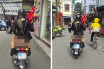 Nóng mắt những cô gái vô tư “quên” mặc quần ra đường