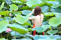 Chị em ăn mặc phản cảm chụp ảnh sen gây “nhức mắt”